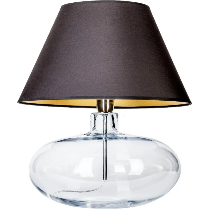Lampa stołowa szklana Stockholm Czarna 4Concept Bezpieczna płatność