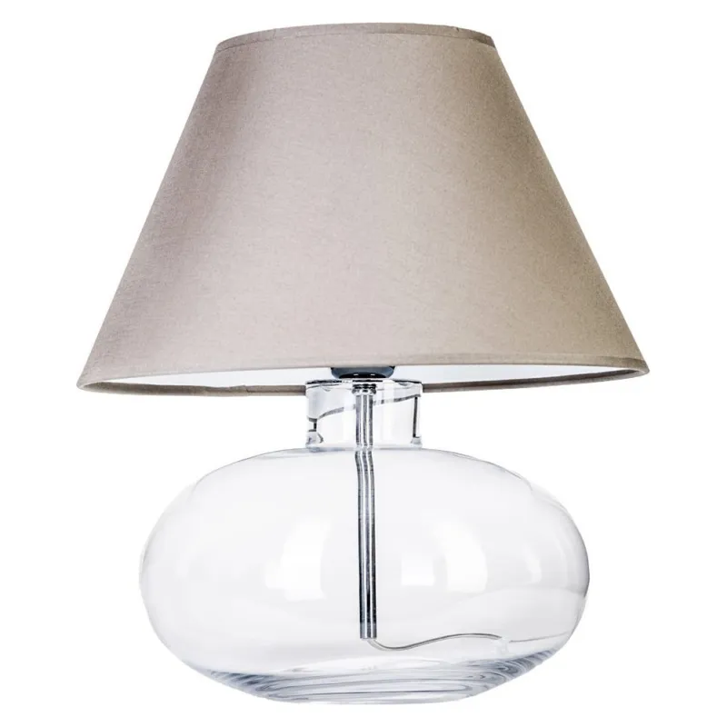 Tani Lampa stołowa szklana Bergen Szara 4Concepts