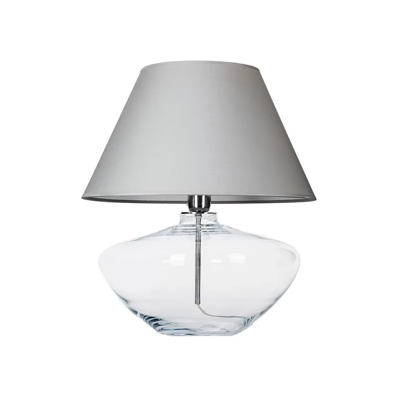 Bestseller Lampa stołowa szklana Madrid Szara 4Concepts