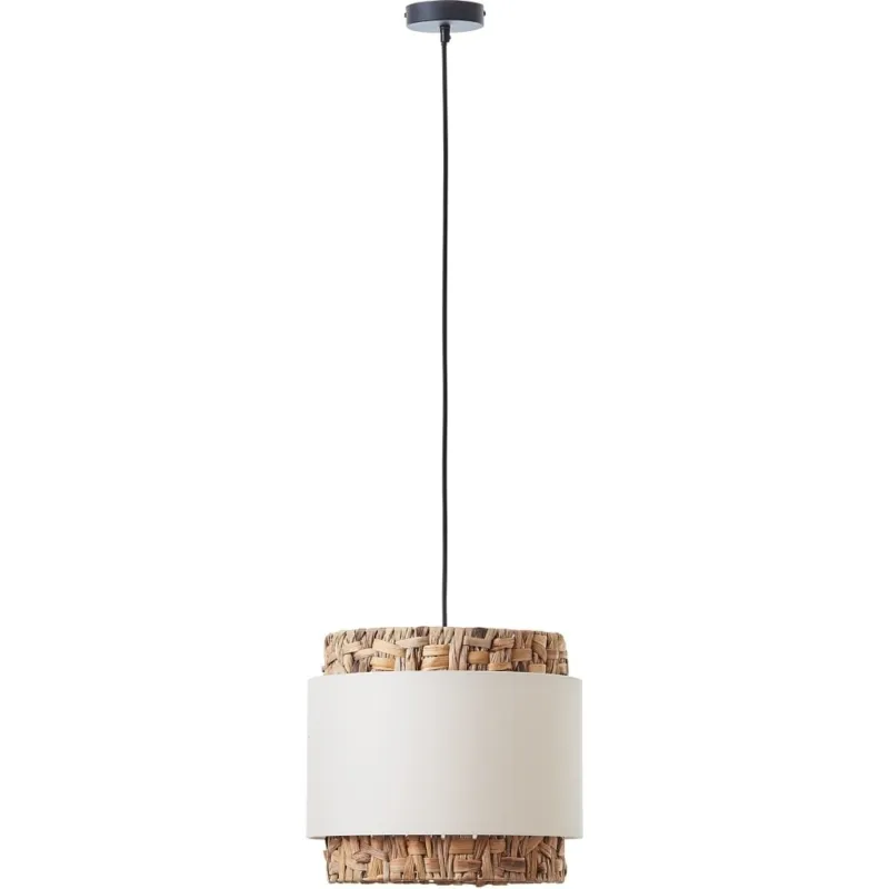 Do wyczerpania zapasów Lampa wisząca boho z abażurem Waterlilly 35cm beżowa Brilliant