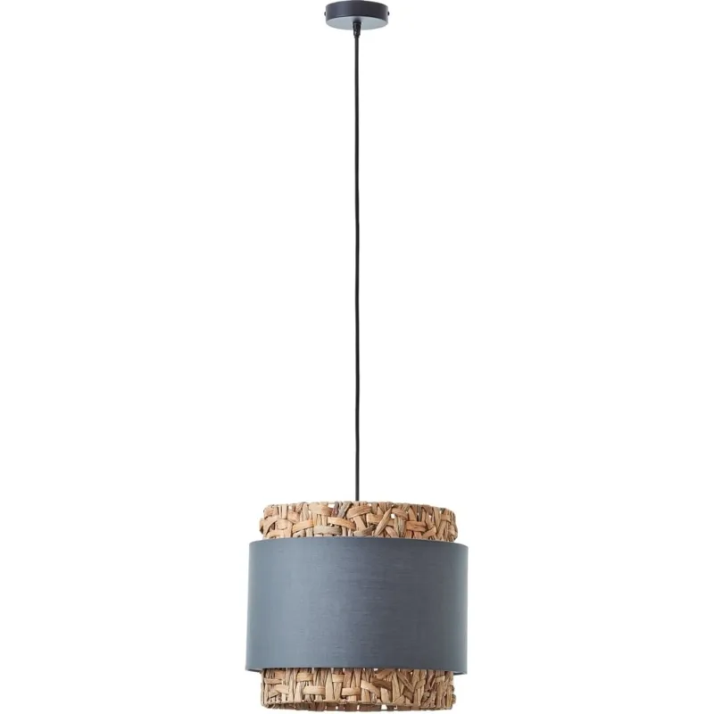 Kup online Lampa wisząca boho z abażurem Waterlilly 35cm szara Brilliant