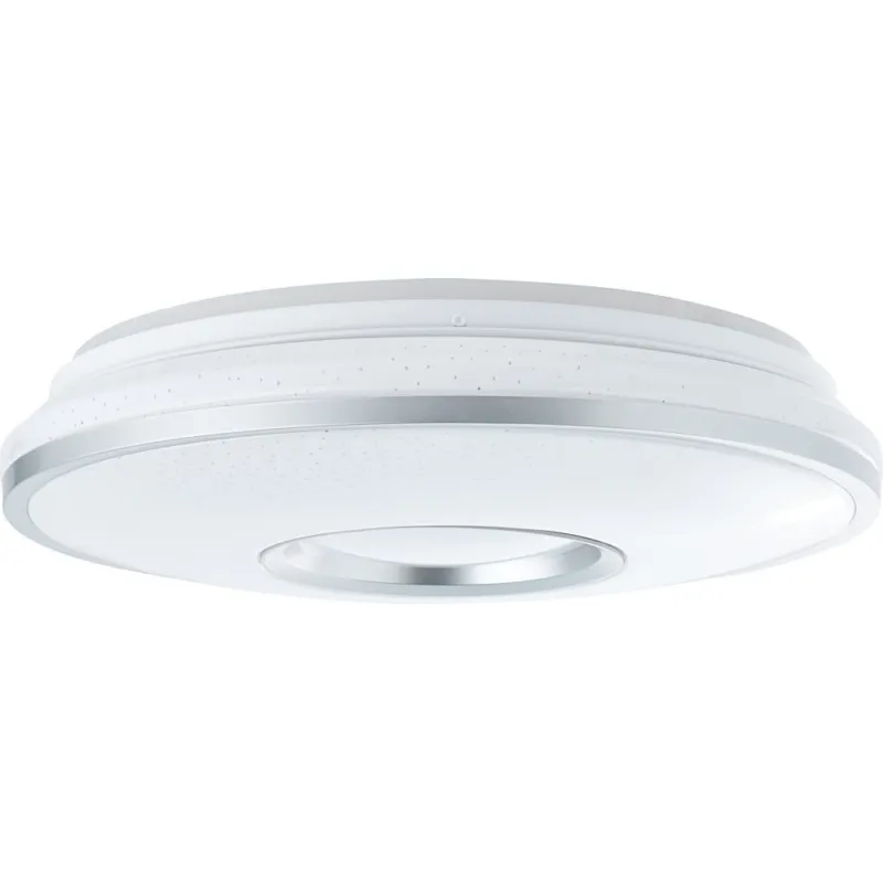 Bezpieczne zakupy Plafon nowoczesny z pilotem sterowania Visitation LED 39cm biały/srebrny Brilliant