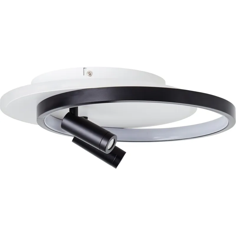 Zniżka Plafon nowoczesny z reflektorkami Eunomia LED 35cm czarny/biały Brilliant