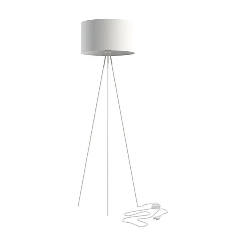 Lampa podłogowa trójnóg z abażurem Cadilac 45cm biała Nowodvorski Niska cena