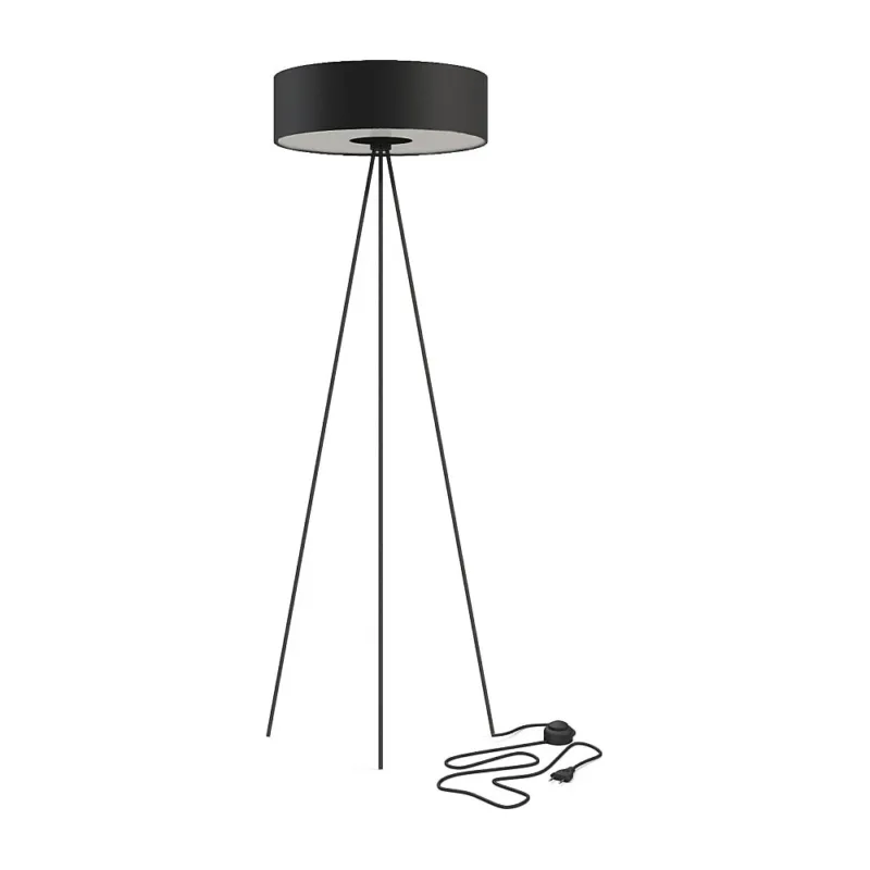 Lampa podłogowa trójnóg z abażurem Cadilac 50cm czarna Nowodvorski Do wyczerpania zapasów