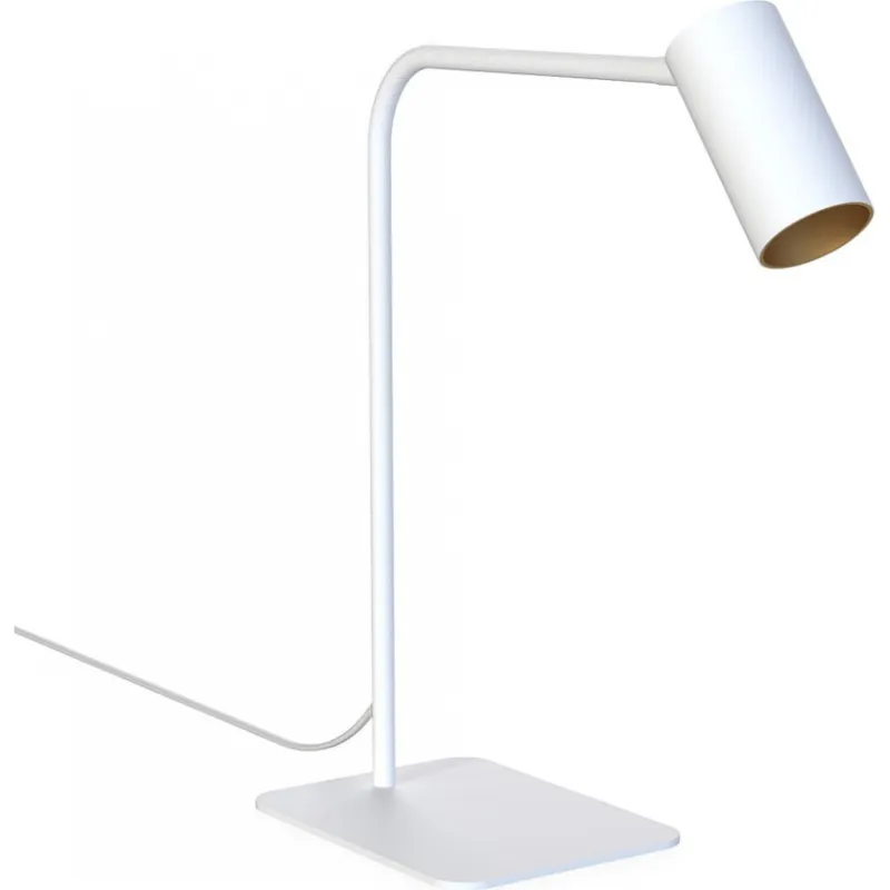 Oferta czasowa Lampa biurkowa minimalistyczna Mono biały/złoty Nowodvorski