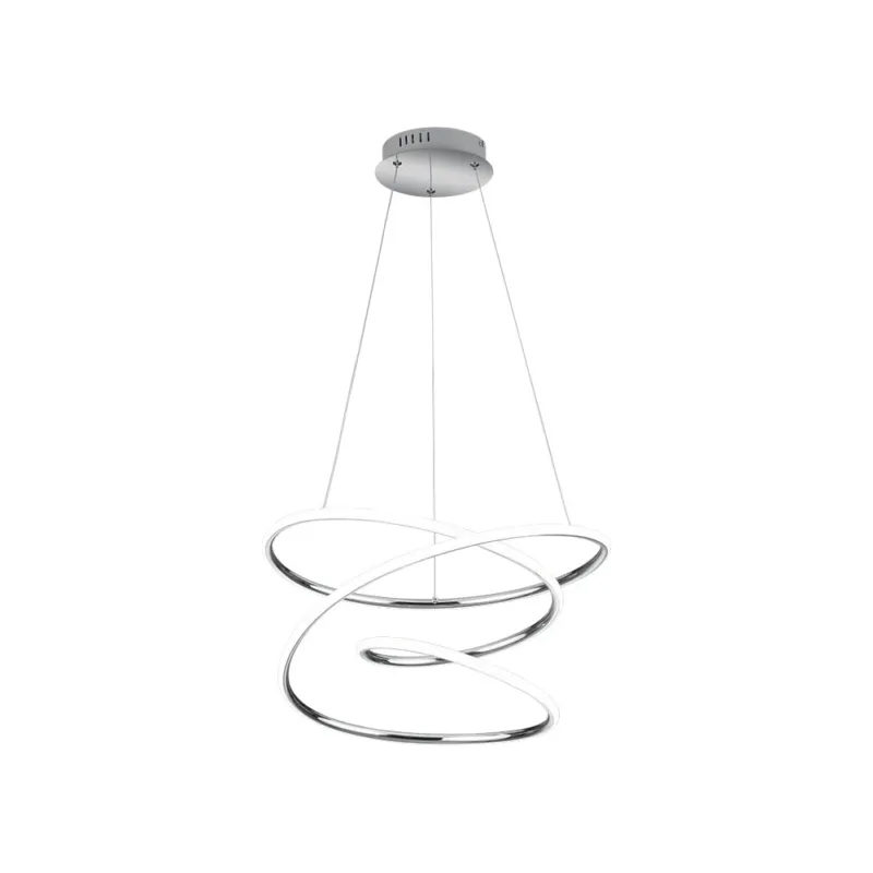 Wyjątkowa oferta Lampa wisząca nowoczesna Bologna LED 50cm chromowana Reality