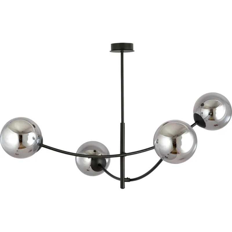 Lampa sufitowa szklane kule Hunter IV grafitowa-czarna Emibig Kup teraz