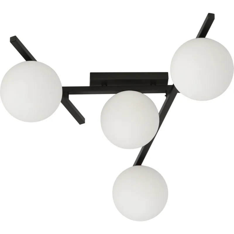 Oferta Lampa sufitowa szklane kule Smart IV biało-czarno Emibig