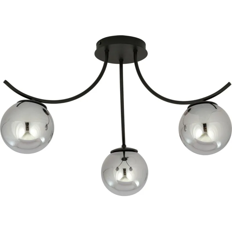 Lampa sufitowa szklane kule Boston III grafitowa-czarna Emibig Cena promocyjna