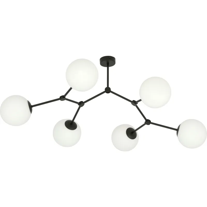 Oferta czasowa Lampa sufitowa szklane kule Space VI biało-czarna Emibig
