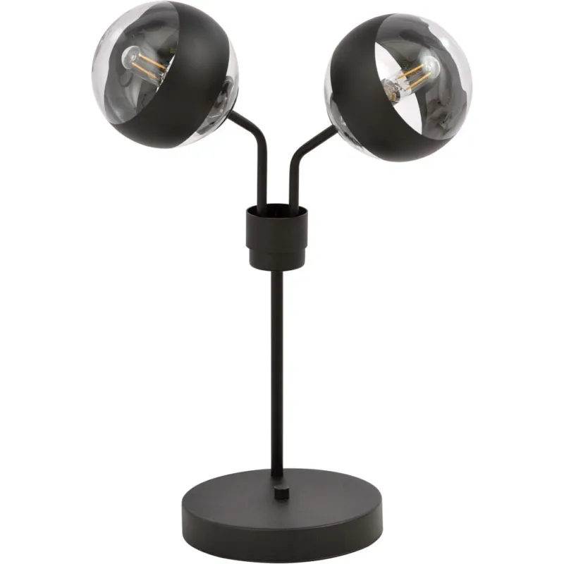 Lampa stołowa szklane kule Nova czarna-przeźroczysta Emibig Najlepsza cena