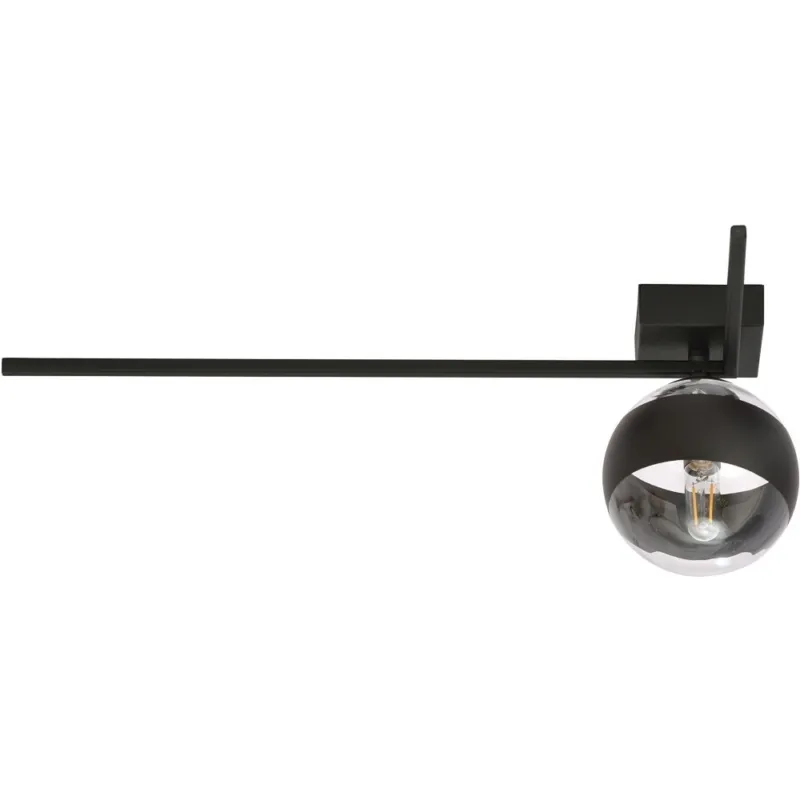 Plafon szklana kula Imago F black stripe Emibig Promocja