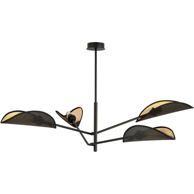 Lampa sufitowa designerska Vene IV czarno-złota Emibig Ostatnia szansa