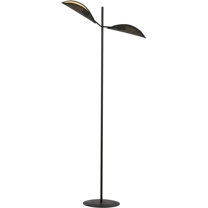 Lampa podłogowa designerska Vene czarno-złota Emibig Nowy