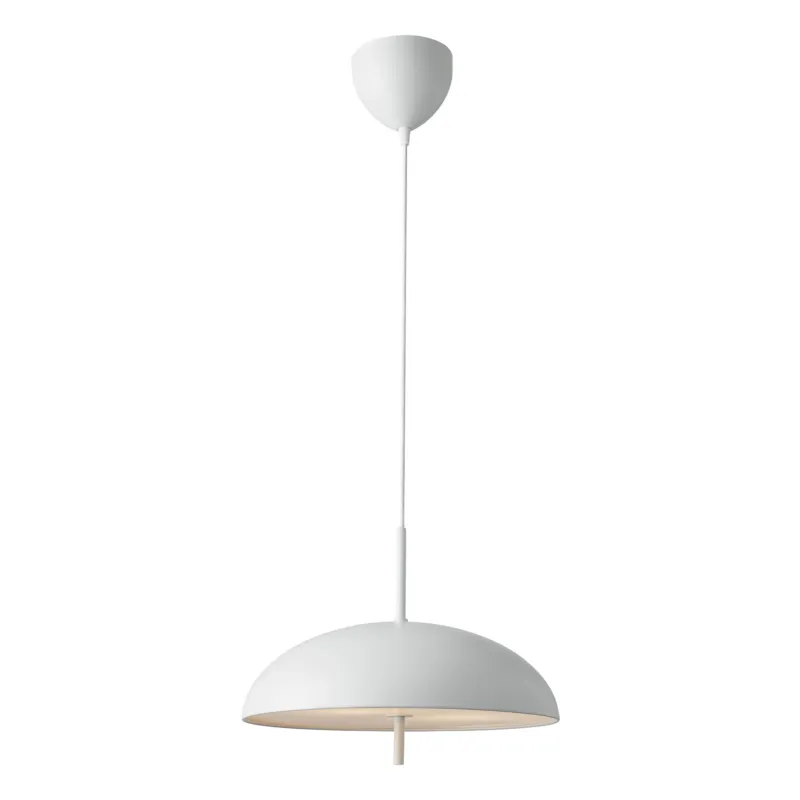 Biała lampa wisząca Versale 2 o prostym designie Super okazja