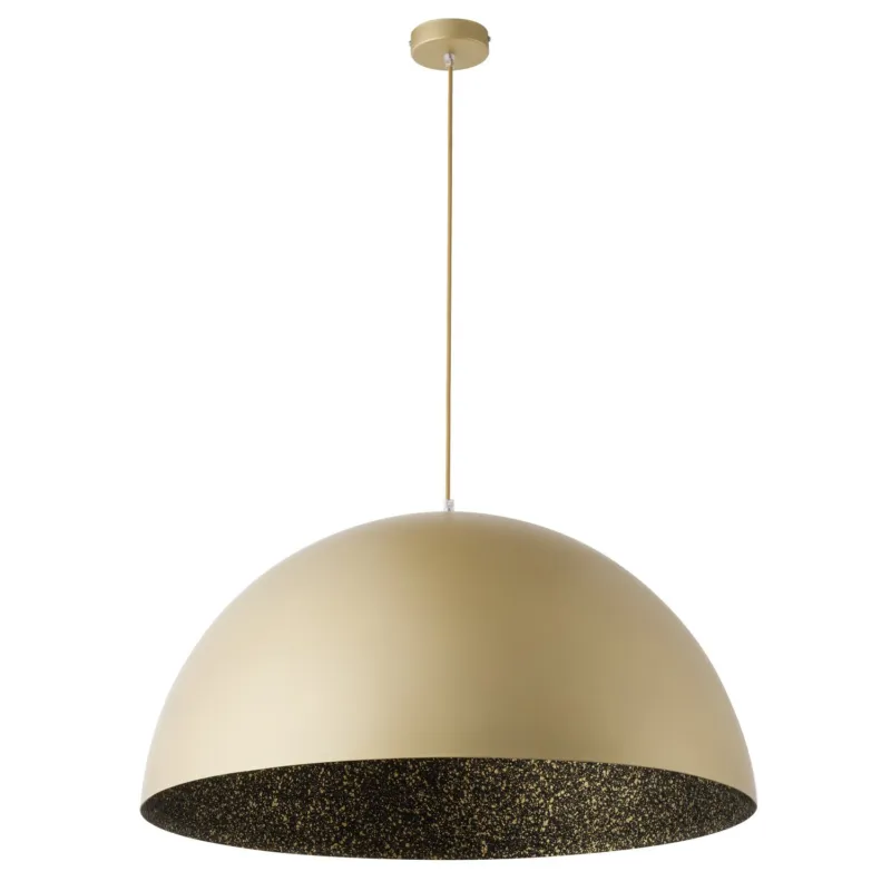 Złota lampa wisząca z czarnym wnętrzem Sewilla Wyjątkowa oferta