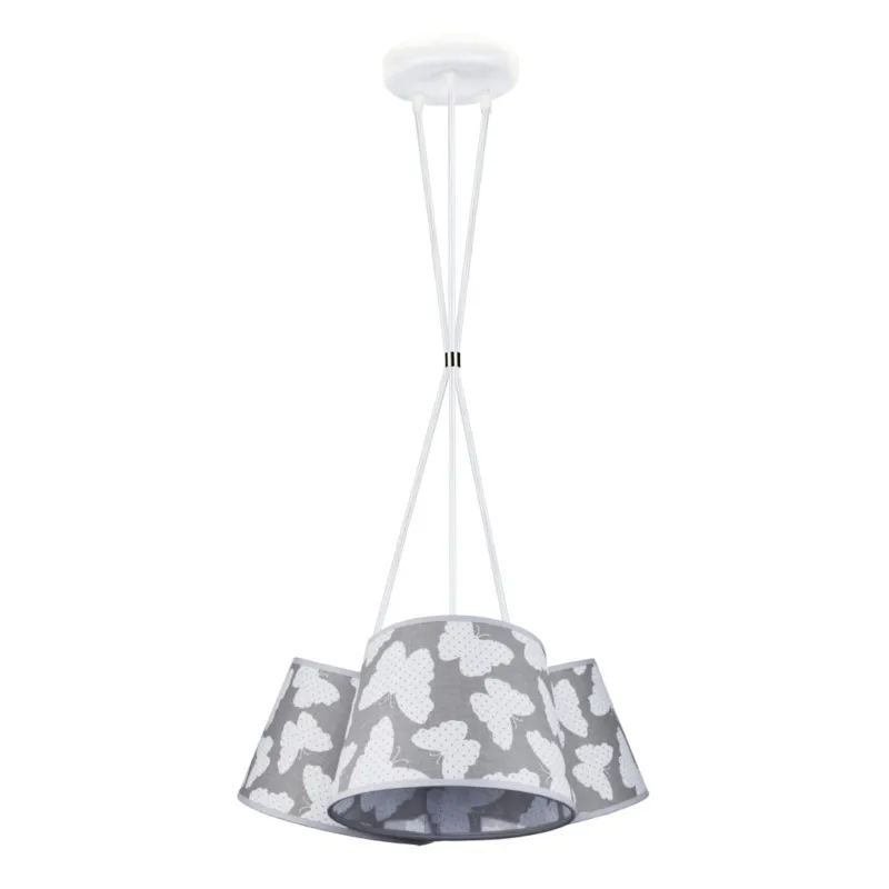 Tylko do końca tygodnia Lampa wisząca Butterfly z trzema abażurami