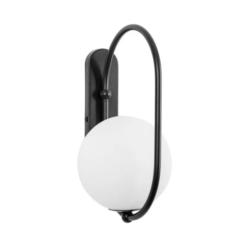 Nie przegap Lampa ścienna Koban D z białym kloszem