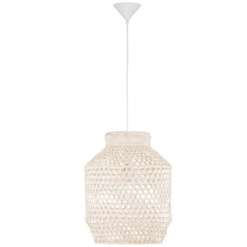 Promocja Jasnobeżowa bambusowa lampa wisząca Palmas