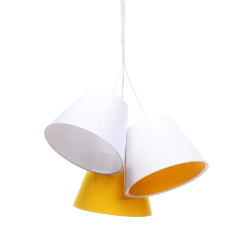 Żółta lampa wisząca Inzo dla dzieci Nie przegap