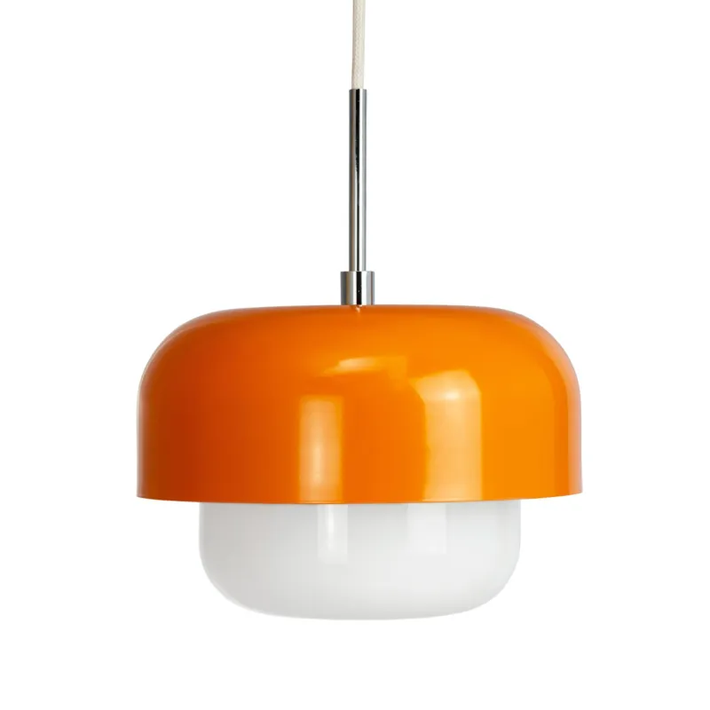 Zniżka Metalowa lampa wisząca Haipot w pomarańczowym kolorze