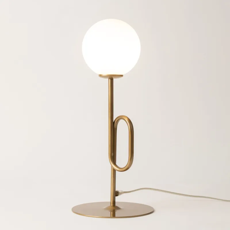 Rabat Stylowa lampa stołowa na podstawie o ciekawym designie Ivar
