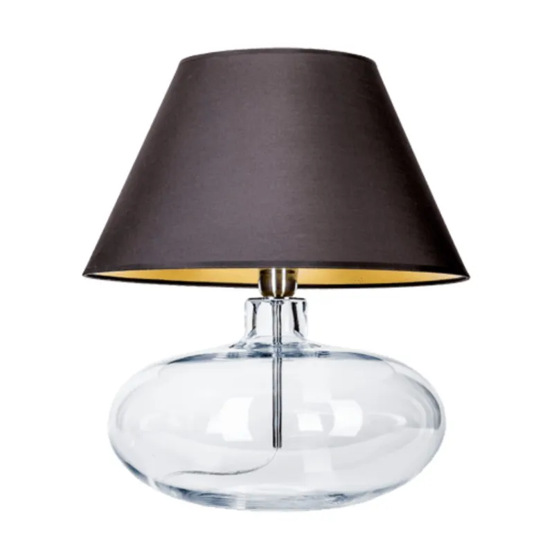 Lampa stołowa Stockholm Transparent na podstawie o owalnym kształcie Nowy
