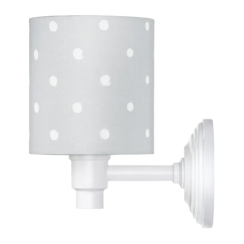 Szary kinkiet dziecięcy Lovely Dots Oferta limitowana