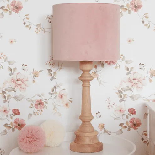 Lampka nocna Velvet z różowym abażurem Cena promocyjna