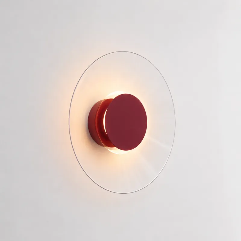 Popularny Burgundowa lampa ścienna LED Astro