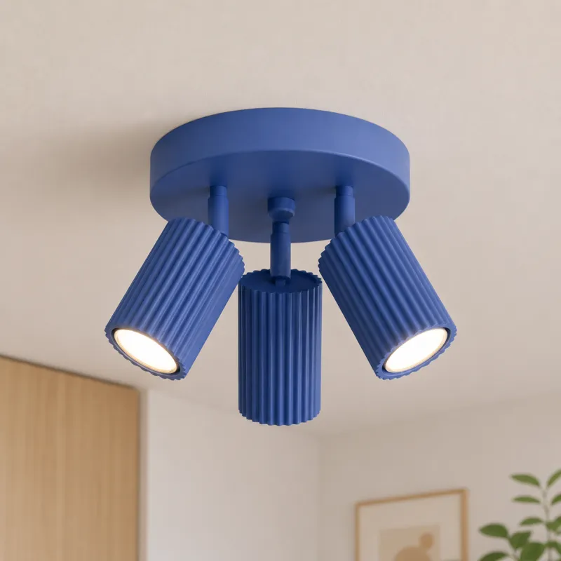 Rabat Funkcjonalna lampa sufitowa Dolkar 3 – ultramaryna