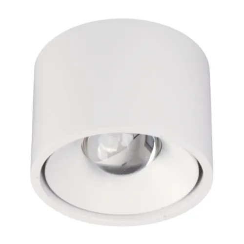 Biała lampa sufitowa wodoszczelny płaski spot z okrągłą soczewką Loonari 403377 Idra LED 9W 4000K CRI90 IP54 48stopni 6,5x9cm Kup online