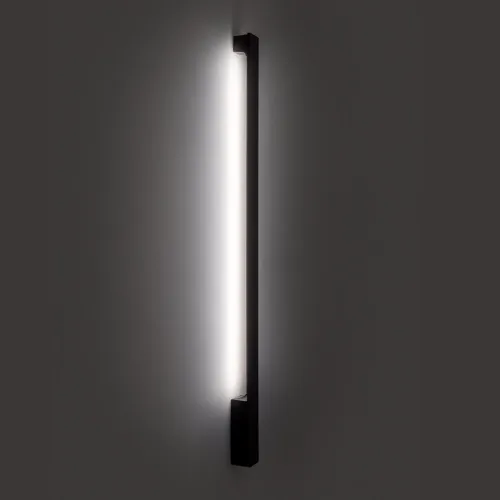 Czarny wodoszczelny kinkiet świecący światłem odbitym na ścianę Loonari 403391 Tesso M LED 9,5W 120cm 2700-3000K-4000K IP65 Wyprzedaż