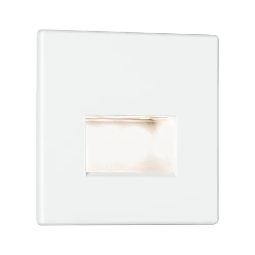 Biała matowa kwadratowa lampa schodowa Paulmann 93093 Edge 1,2W 2700K 230V Oferta