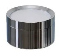 Popularny Chromowana płaska lampa sufitowa tuba 4,9x8,4cm wodoszczelna IP44 Azzardo AZ6866 Marton GX53