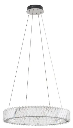Lampa wisząca okrągła z kryształkami Nowodvorski 11705 Luxora LED 30W 3000K 60cm Premium