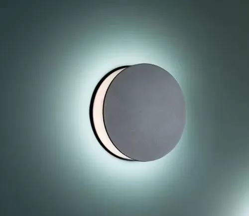 Czarny okrągły ściemnialny kinkiet Chors 14.2111.D17.002 Luno K LED 12,6W 3000K CRI90 16cm Kup teraz