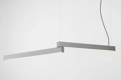 Taniej Szara lampa wisząca Chors 22.4113.J17.101 Thiny Snake Z LED 16,8W 3000K CRI95 120cm z przesłoną soft