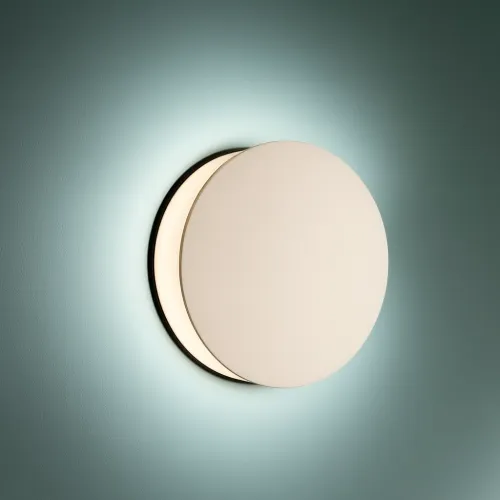 Tani Snieżnobiały okrągły ściemnialny kinkiet Chors 14.2111.D17.060 Luno K LED 12,6W 3000K CRI95 16cm