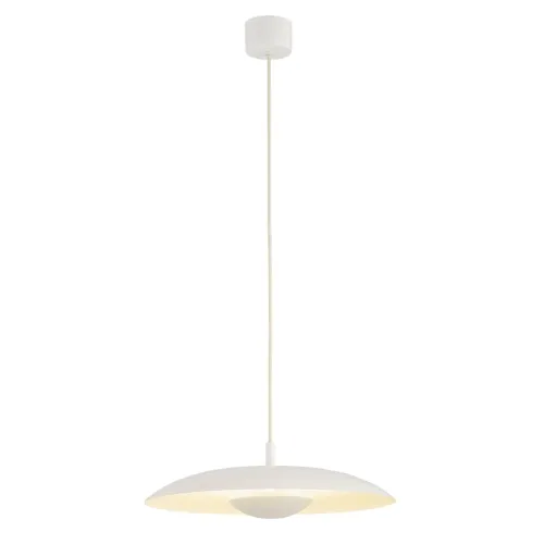 Kremowo biała lampa wisząca w formie kapelusza Argon 8867 Bolton LED 12,5W 3000K 42cm Promocja
