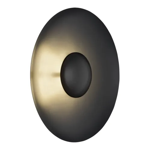 Zniżka Czarny okrągły kinkiet lampa ściennaa Argon 8864 Bolton LED 12,5W 3000K 42cm