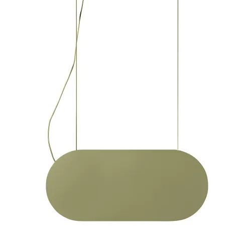Płaska owalna oliwkowa lampa wisząca Ummo MLA61414P2 Malumi A LED 24W 3000K Cena promocyjna