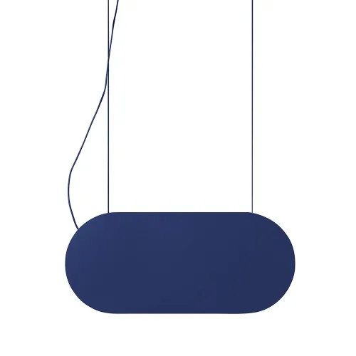 Niska cena Płaska owalna granatowa lampa wisząca Ummo MLA61313P2 Malumi A LED 24W 3000K