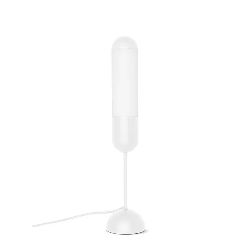 Biała lampa stołowa z drewna i szkła Ummo FNS111P1 Funsui ST E14 Oferta czasowa