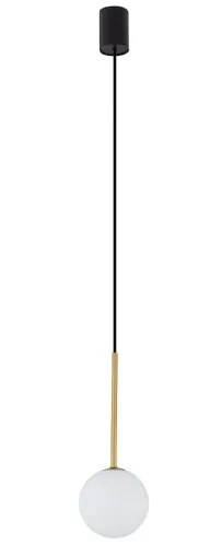 Lampa wisząca biała kula złote dodatki i czarna linka Nowodvorski 10305 Karo I G9 16cm x 125cm Bestseller