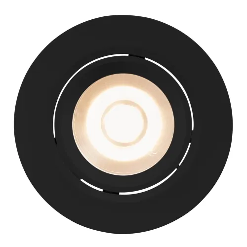 Lampa sufitowa podtynkowa regulowana okrągła Nordlux 84960003 Roar LED 7W 3000K 40stopni ściemniacz IP23 8,5cm czarna Ostatnie sztuki