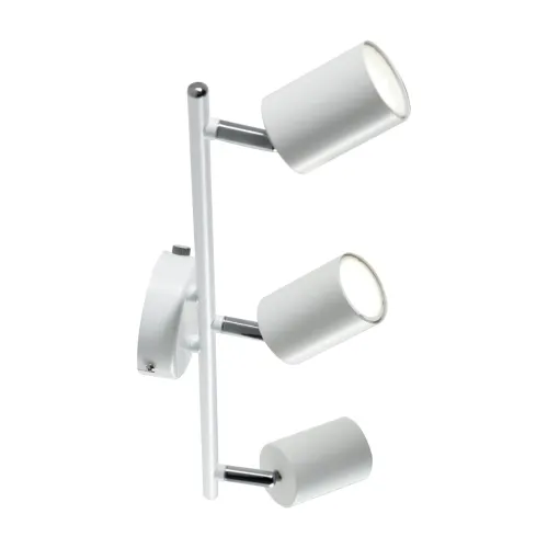 Biała lampa sufitowa trzy reflektory punktowe regulowane na listwie Nordlux 2113270101 Explore 3xGU10 Nowość