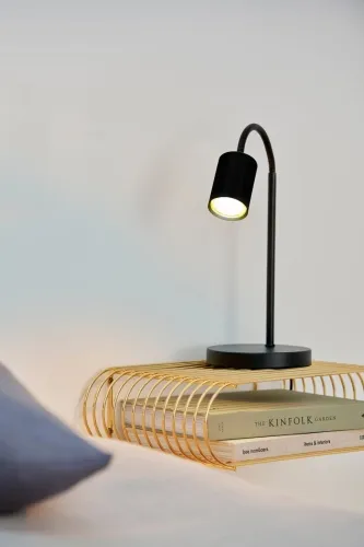 Czarna lampa stołowa nocna giętkie ramię Nordlux 2213505003 Explore GU10 55cm Wyjątkowa oferta