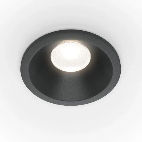 Lampa sufitowa Podtynkowa Maytoni DL034-01-06W3K-B Zoom LED 6W 3000K IP65 CRI90 60stopni 6cm x 6cm czarny bez regulacji Dostępne od ręki